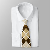 Brown Argyle Stropdas (Gebonden)