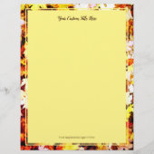 Brown automne feuilles photo mariage papier papete (Devant)