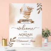 Brown Automne Feuilles Poussette Bébé Garçon Aqiqa (Mariage)