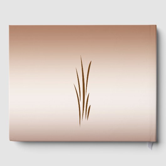 Brown Automne Harvest Mariage Livre d'invité (Verso)