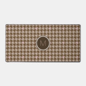 Brown avec Houndstooth d'accentuation or Rose (Recto)