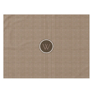 Brown avec la nappe de socle en or Rose