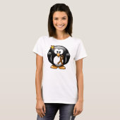 Brown Awareness Ribbon Penguin T-shirt (Voorkant volledig)
