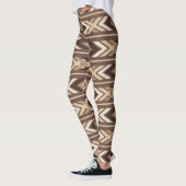 Brown Aztec Tribal Native American Leggings (Links)