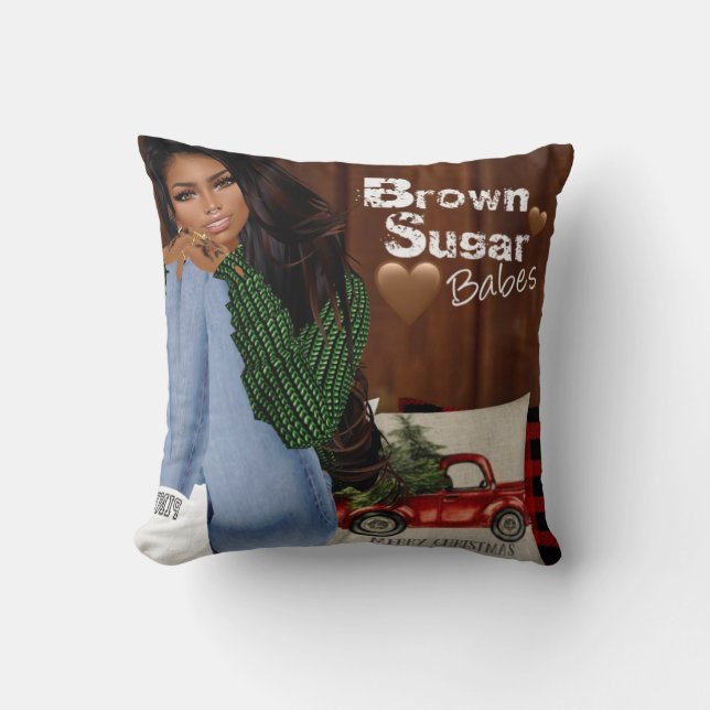 Brown Babes sucre Coussin 1 (Recto)