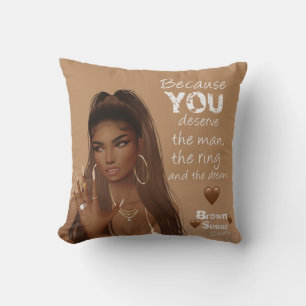 Brown Babes sucre Coussin 3