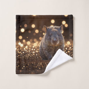 Brown Baby Wombat Sur Brown Bokeh Bliss,