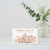 Brown Baking Utensils Bakkerij Baker Visitekaartje (Staand voorkant)