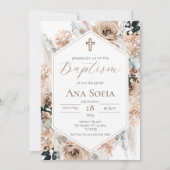 Brown Baptism Invitation (Devant)