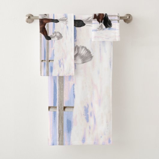 Brown Bay Gypsy Vanner Draft Horse (En situation)