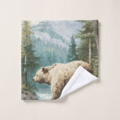 Brown Bear Bad Handdoek (Wasdoekje)