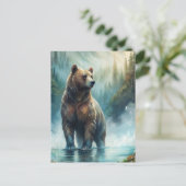 Brown Bear Briefkaart (Staand voorkant)