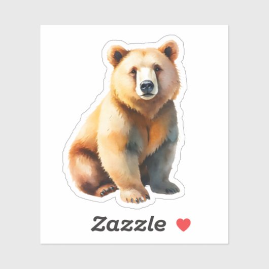 Brown Bear Sticker (Vel)