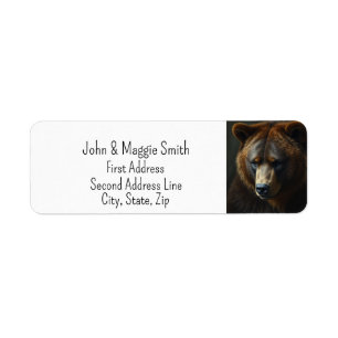 Brown Beer Wildlife Natuur Animal Art Etiket