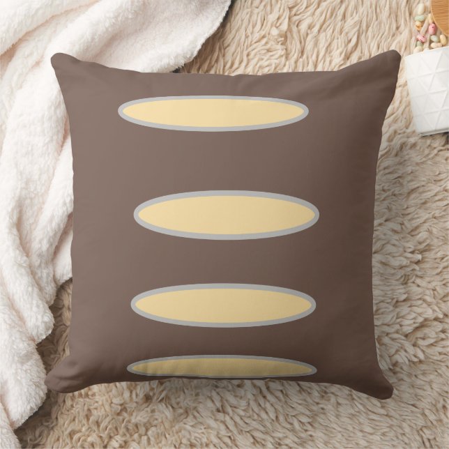 Brown Beige Kussen (Deken)