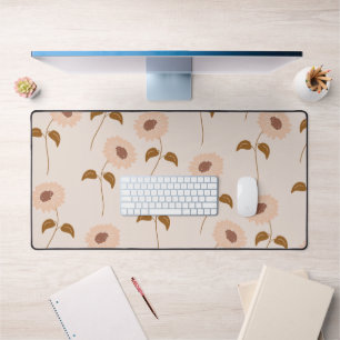 Brown Beige Retro Y2K Hippie Motif de tournesol