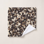 brown beige tan abstract (Gant de toilette)