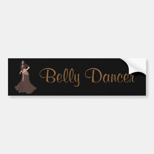 Brown Belly Dancer Bumpersticker