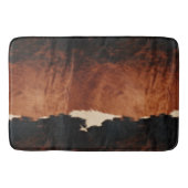 Brown Black Southwest Faux Koeienhuid Badmat (Voorkant)