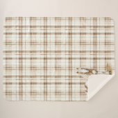 Brown Blanc Horse Plaid Stripes (Devant (Horizontal))