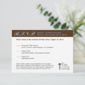 Brown bleu business gala événement entreprise RSVP (Debout devant)