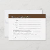 Brown bleu business gala événement entreprise RSVP (Dos)