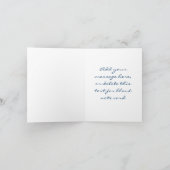 Brown Blue Baby Boy Douche Merci Cartes (Intérieur)