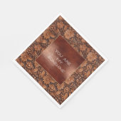 Brown Boho Floral Servet (Hoek)