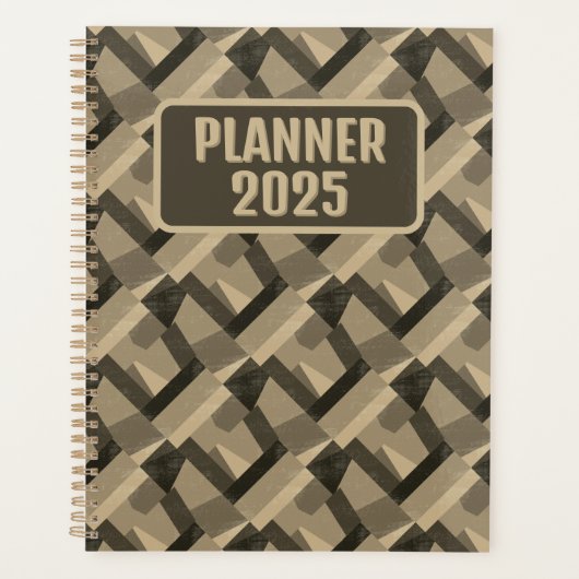 Brown Boho Geometric Abstrac Customizable (Devant)