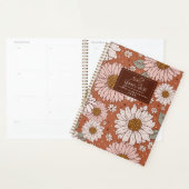 Brown Boho Retro Floral Impression personnalisée (Devant avec enveloppe)