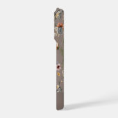 Brown Boho Watercolor Wildflowers Pattern  (Côté gauche)