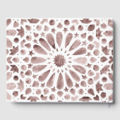 Brown Boho Waterverf Mediterranean Tegel Gastenboek (Achterkant)