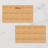 Brown bois look élégant écriture manuscrite Modèle (Devant / Derrière)