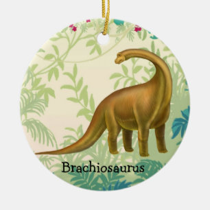 Brown Brachiosaurus Dinosaur Ornament