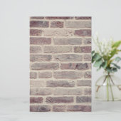 Brown Brick Wall Briefpapier (Staand voorkant)