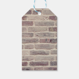 Brown Brick Wall Cadeaulabel