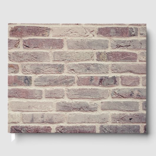 Brown Brick Wall Gastenboek (Voorkant)