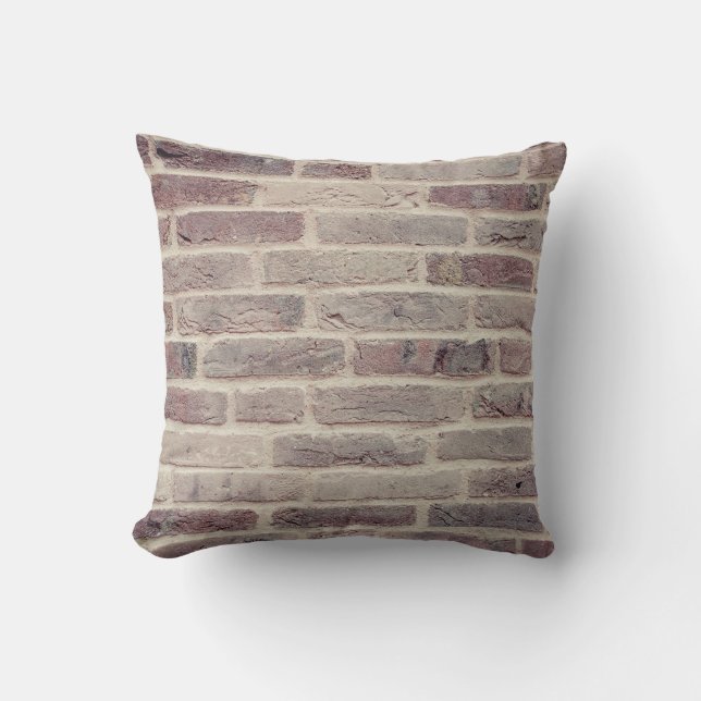 Brown Brick Wall Kussen (Voorkant)
