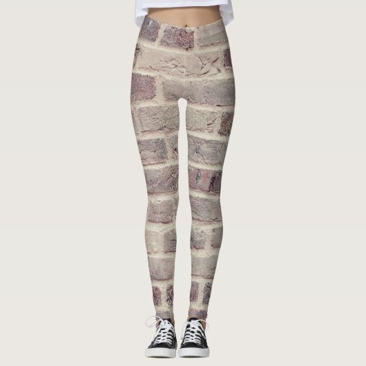 Brown Brick Wall Leggings (Voorkant)