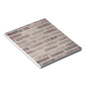 Brown Brick Wall Notitieblok (Schuin)
