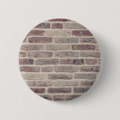 Brown Brick Wall Ronde Button 5,7 Cm (Voorkant)