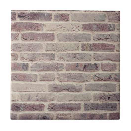 Brown Brick Wall Tegeltje (Voorkant)