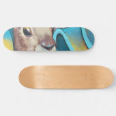 Brown Bunny Rabbit Mural Skateboard (Horizontaal)