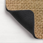 Brown Burlap Muismat (Hoek)