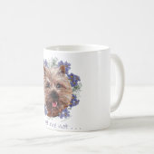 Brown Cairn Terrier Vergeet me-niet Koffiemok (Voorkant rechts)