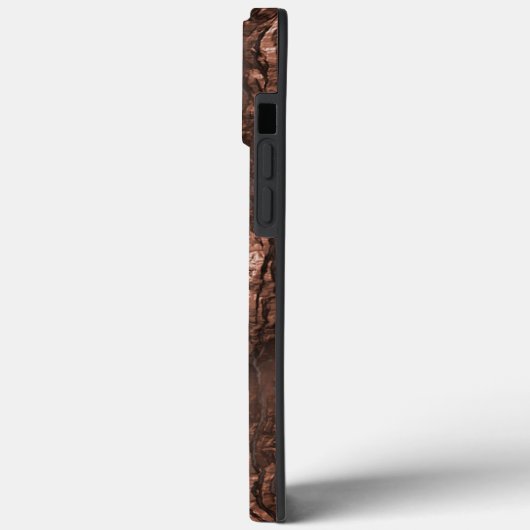 Brown Camo Bark Coque-Mate coque iphone (Verso / Gauche)