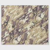 Brown Camo Cadeaupapier (Vlak)