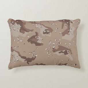Brown Camo Pattern Accent Kussen