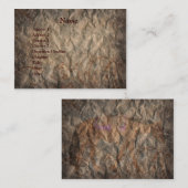 Brown Carte de visite Cheval de l'Ouest Grunge (Devant / Derrière)