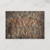 Brown Carte de visite Cheval de l'Ouest Grunge (Dos)